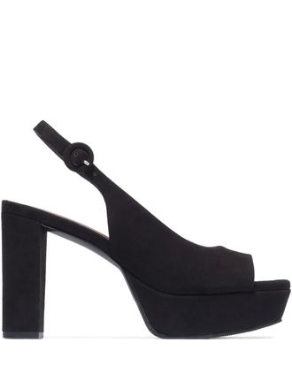 Bernardo 90mm Vega peep-toe platform pumps - Black