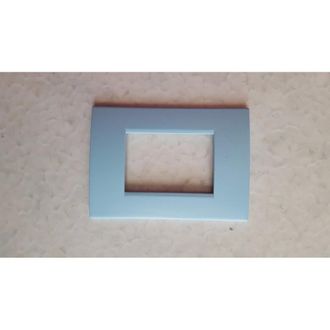 Trade Shop Trade Shop - Placca Placche Placchete Compatibili Living Light In Abs 3 4 7 Posti Colorate - Polvo Azul