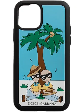 Dolce & Gabbana holiday iPhone 11 Pro case - women - Silicone - One Size - Black