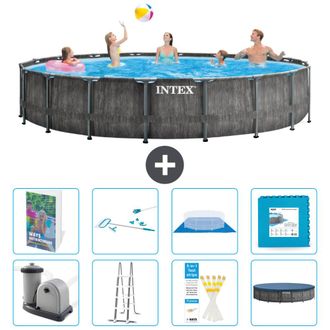Intex Piscina Prism Frame Redonda - 549x122 Cm - 9-piezas S539