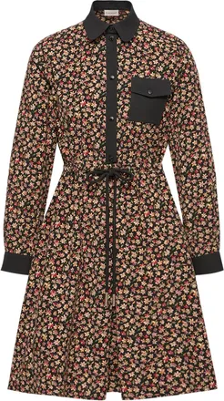 Moncler Moncler Printed Corduroy Dress, Women, Black, Size: 38
