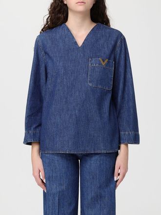 Valentino Blusa Valentino in denim di cotone