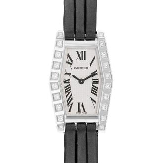 Cartier Pre-owned Cartier Lanieres Hexagonale Quartz Diamond Silver Dial Ladies Watch WJ200538