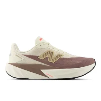 New Balance Mens FuelCell Rebel v5 in Beige/Brown/White Synthetic, size 12.5