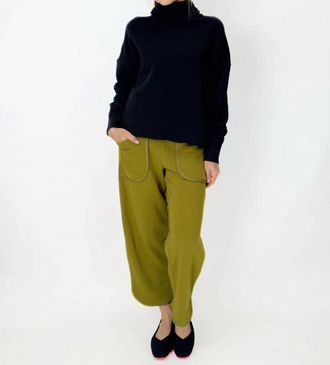 Mono B Lounge Layer Long Sleeve Turtleneck Sweater In Black