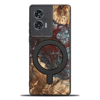 OEM Funda Bewood Unique Para Motorola Edge 50 Fusion - Planetas - Plut&oacute;n Con Magsafe