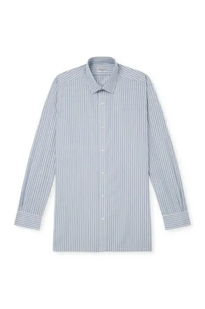 Charvet Striped Cotton-Poplin Shirt