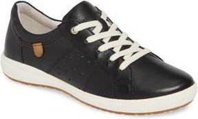 Josef Seibel Caren 01 Sneaker in Black Leather at Nordstrom Rack, Size 5-5.5Us / 36Eu
