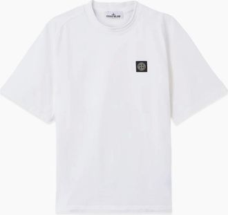 Stone Island Mens S0B50 Heavy Cotton T Shirt White - Size: 42