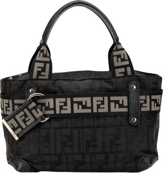 Fendi Pre-owned Borsa Tote Strutturata con Manici e Tasca Interna - - Pre-owned - Donna - Nero - ONE SIZE