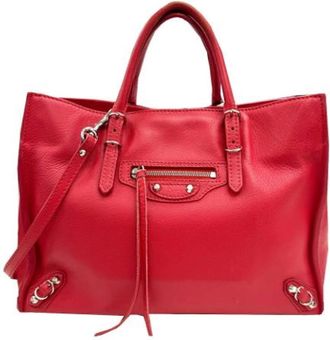 Balenciaga Pre-owned Tote Bags, female, Red, Size: ONE SIZE Pre-owned Leather balenciaga-bags