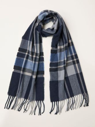 Fat Face FatFace Navy Check Scarf