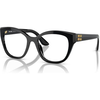 Miu Miu 54mm Square optical glasses in Black at Nordstrom