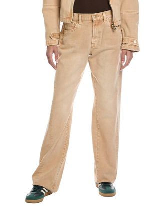 7 For All Mankind Twisted Tess Sand Dune Straight Jean