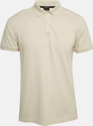 HUGO BOSS Boss By Hugo Boss Beige Pima Cotton Polo T-Shirt