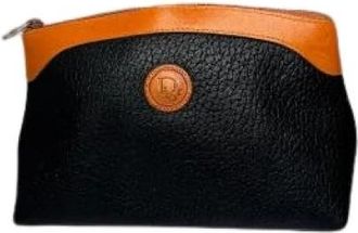 Dior Pre-owned Leather Clutch - Dames - Vintage Clutch - Zwart - ONE Size - Leer - Vintage