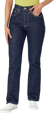 Levi's 501 Original Jeans Womens Blue Denim Cotton Preppy Straight RED912