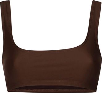 Andamane Stijlvolle Mouwloze Top - Dames - Tops zonder mouwen - Bruin - M - Katoen - Tops