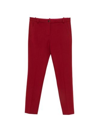 Pinko Bello Pantalone Red Straight-Leg Pants
