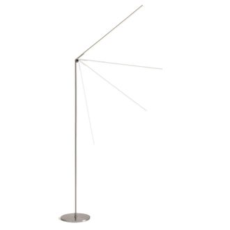 Brightech Libra Satin Nickel LED Floor Lamp