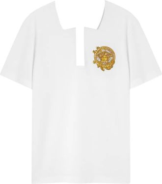Versace cotton polo shirt - White