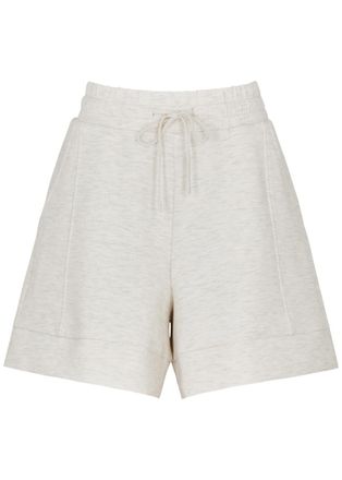 Varley Alder Stretch-jersey Shorts, Shorts, Ivory, Medium - M