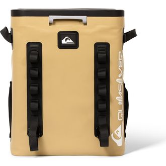 Quiksilver Coastal 20L Multi-Layer Insulated Zipperless Cooler Backpack with Bottle Opener in Cornstalk at Nordstrom
