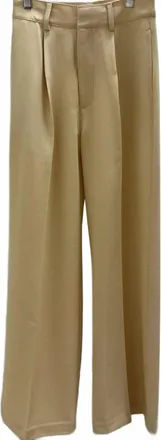 Crescent Womens Sasha Wide Leg Trouser In Yellow