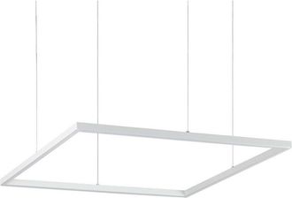 Ideal Lux Ideal Lux - Decorative Square Integrated Pendant Light White, 3000K, 41W