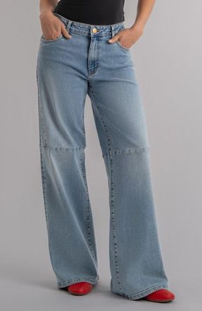 Kut from the Kloth Jodi High Waist Relaxed Straight Leg Jeans in Resolve at Nordstrom, Size 10