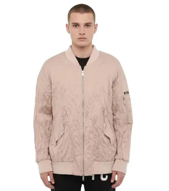 Dsquared2 Pink Solid Bomber Jacket