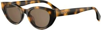 Fendi Sunglasses, female, Brown, Size: 51 MM 52E Sunglasses