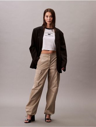 Calvin Klein Jeans Calvin Klein Womens Cotton Twill Cargo Pants - Neutral - 00