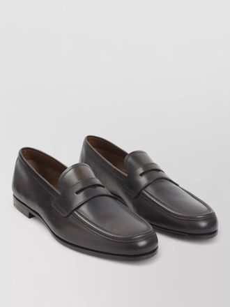 Churchs rother leather sole penny strap loafers