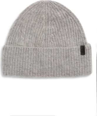 Vince Brushed Cashmere Cuffed Hat in Grey at Nordstrom