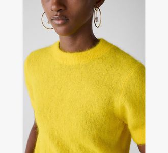 Kate Spade New York Fuzzy Short Sleeve Sweater