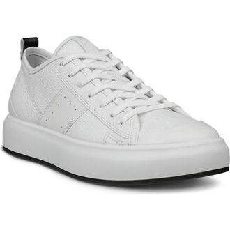 Ecco Street Ace Sneaker in White/White at Nordstrom Rack, Size 10-10.5Us / 41Eu