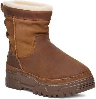 UGG Heritage Trailgazer Waterproof Genuine Shearling & Wool Boot in Chestnut at Nordstrom Rack, Size 11