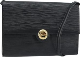 Louis Vuitton Pre-owned Vintage Crossbody Tas - Dames - Vintage Schoudertas - Zwart - ONE Size - Leer - Vintage