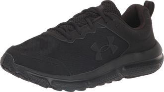 Under Armour Womens Charged Assert 10 Sneakers, Color Black/Black/Black (002), Size: 8.5 UK