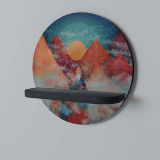 OEM Estante Redondo Negro The Deer Mountain