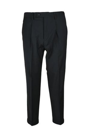 Les Hommes Wool Stretch Pants - Black