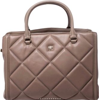 Carolina Herrera Tan Quilted Shoulder Bag Size M