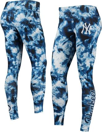 Foco Womens FOCO Navy New York Yankees Tie-Dye Leggings at Nordstrom, Size Small