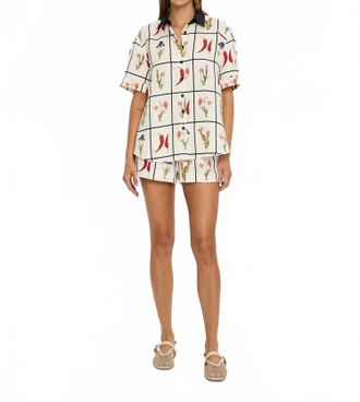 Kivari Juanita Relaxed Shirt In Ivory