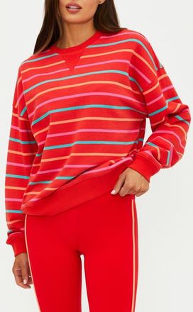 Beach Riot Devyn Oversize Sweatshirt in Strawberry at Nordstrom, Size X-Small