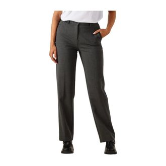 Moss Copenhagen Broeken, Dames, Grijs, M, Mschhada Henrike Slim Pants Regular