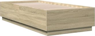 vidaXL Estructura De Cama Madera De Ingenier&iacute;a Roble Sonoma 90x200 Cm Vidaxl