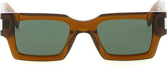 Saint Laurent Accessoires, Heren, Bruin, ONE Size, Nylon, SL 572 Zonnebrillen