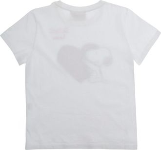 MC2 Saint Barth Girls T-Shirt Elly Snoopy White Cotton T-Shirts And Polos